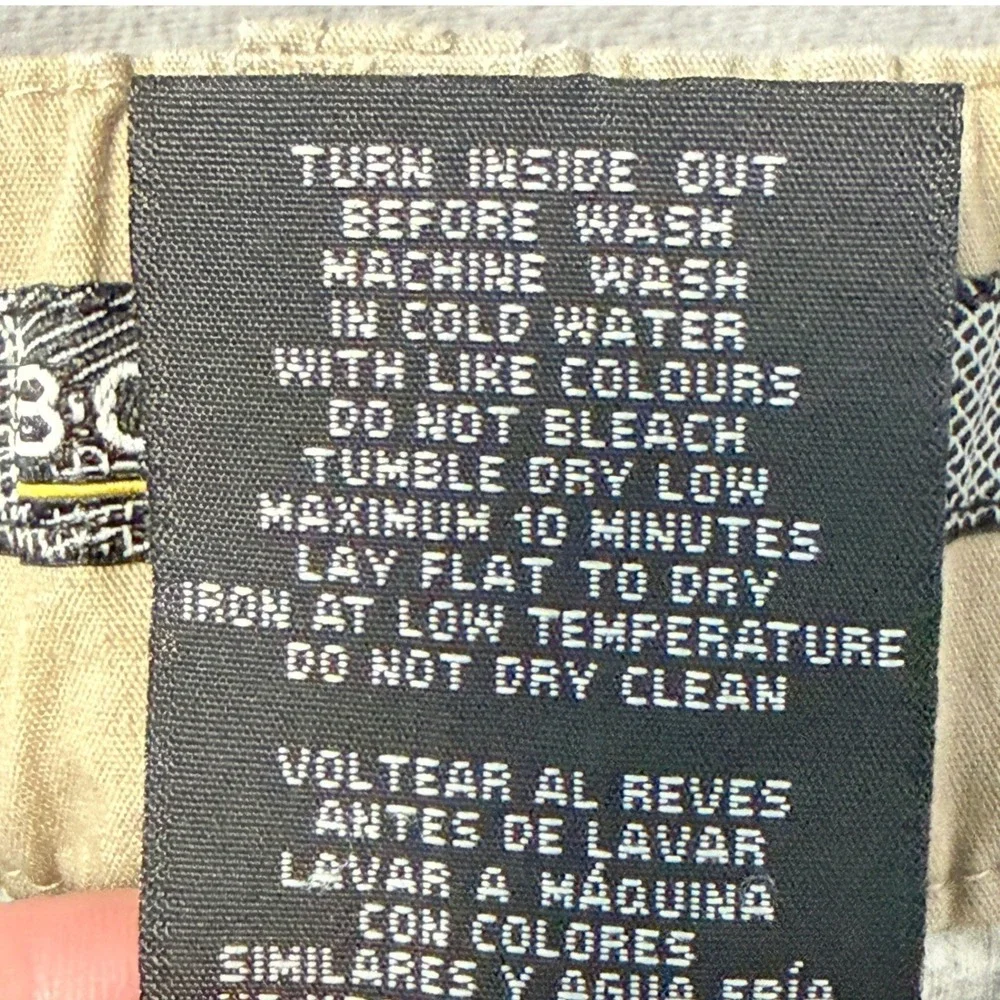BC Clothing Cargo Hiking Pants Mens XLx30 Tan Lined Outdoor Utility Straight Leg